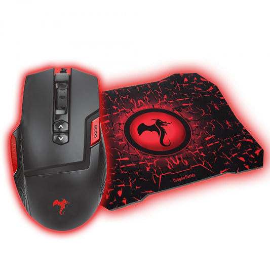 KIT MOUSE + PAD MOUSE FURY 2 KGK-475