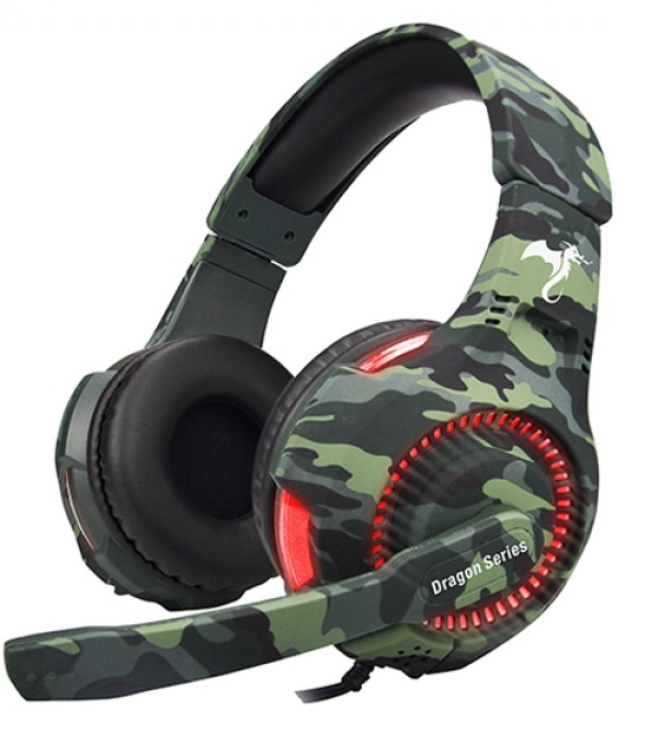 AURICULAR GAMER TROOPER KGA-487 LUZ ROJA